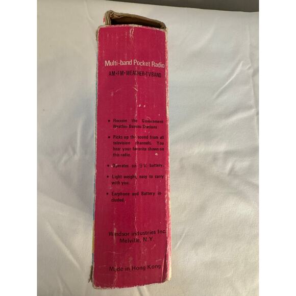 Vintage Windsor Multi-Band Pocket Radio AM, FM, Weather Model 2131 Untested - Picture 11 of 13